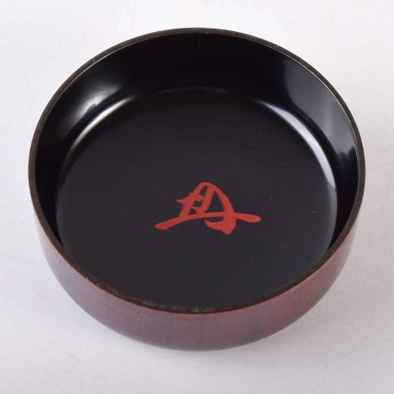 茶道具　山中塗　前端雅峯作　木目　中棗　紫野　前田昌道書付　共箱　V　7072