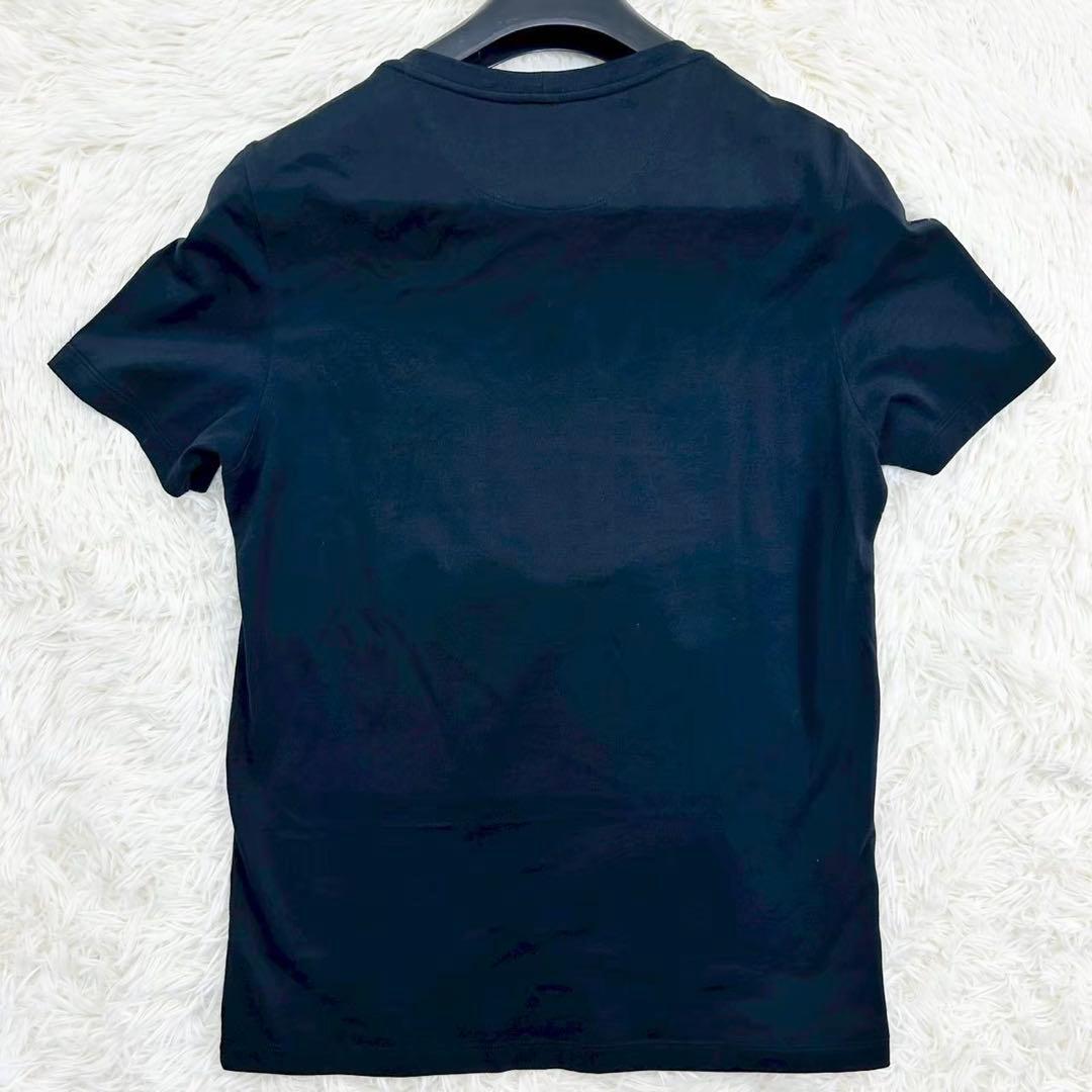 良品 フェンディ モンスターアイ 半袖Tシャツ コットン ブラック XS