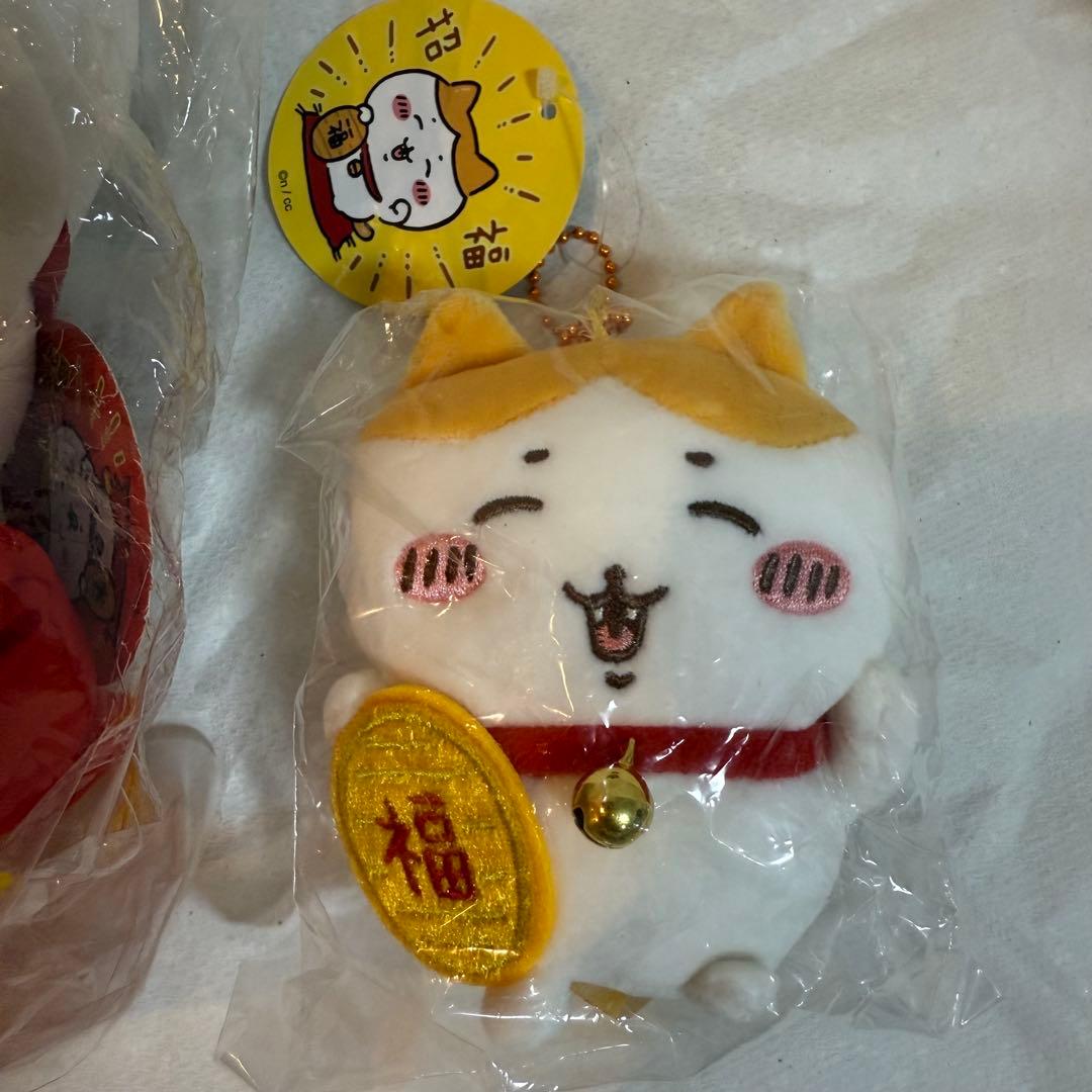 本日再出品予定 新品未開封 タグ付き 招福ハチワレ ぬいぐるみS マスコット