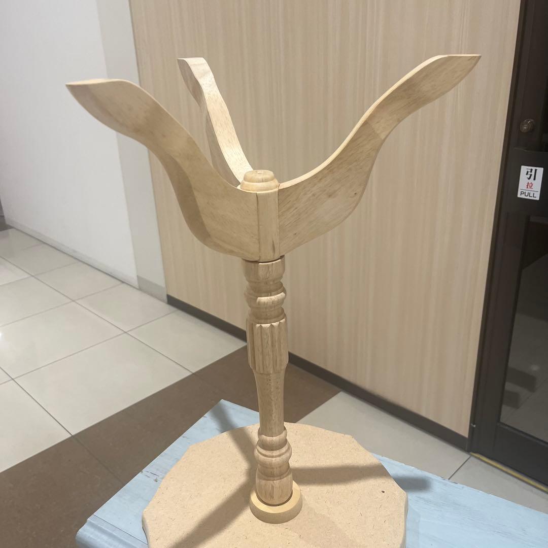 トールペイント 白木 ワインテーブル 組立て式 木製 ミニテーブル 洋風