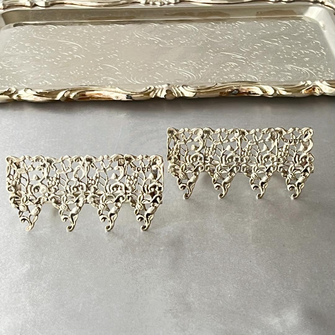 【Rosenthal, Jacob & Co.】メニューホルダー ペア【純銀】