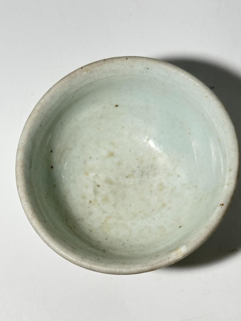 李朝　白磁　杯　茶托　古物　骨董