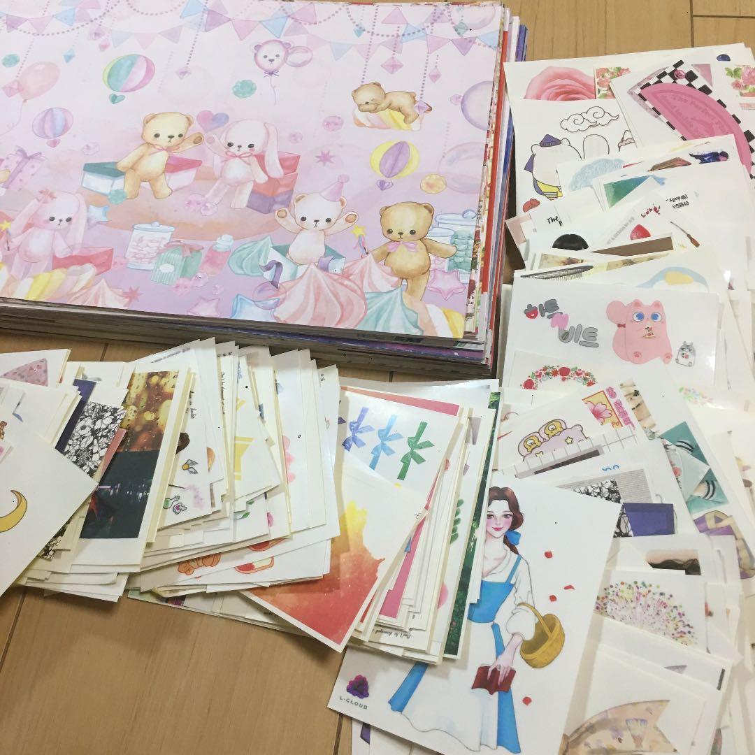 B】 大容量 海外 A4ペーパー ステッカー セット