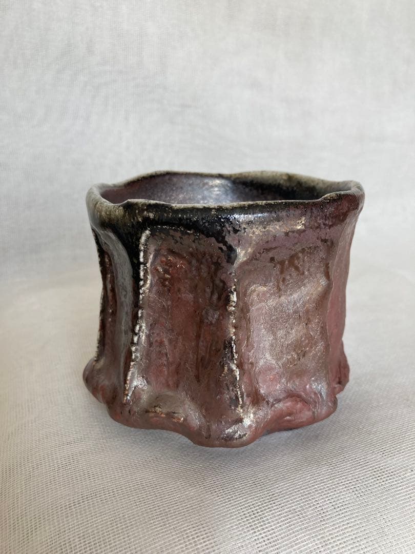 木戸貞昭／穴窯志野茶碗／茶37