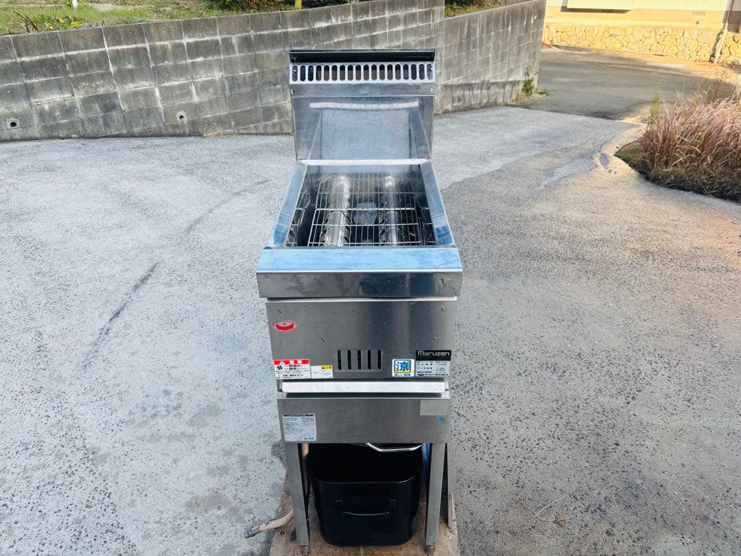 M13☆マルゼン☆LPガス ガスフライヤー 油13L 業務用 中古品 厨房 店舗