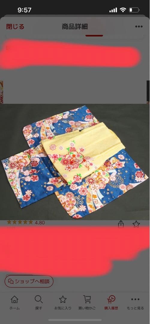 値下げ中　3歳女児　七五三着物セット　正絹