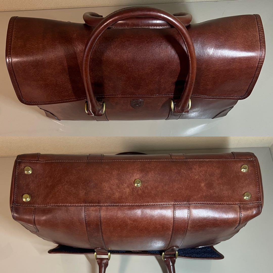 【美品】sot ソット フラップブリーフトートバッグ プエブロレザー ブラウン