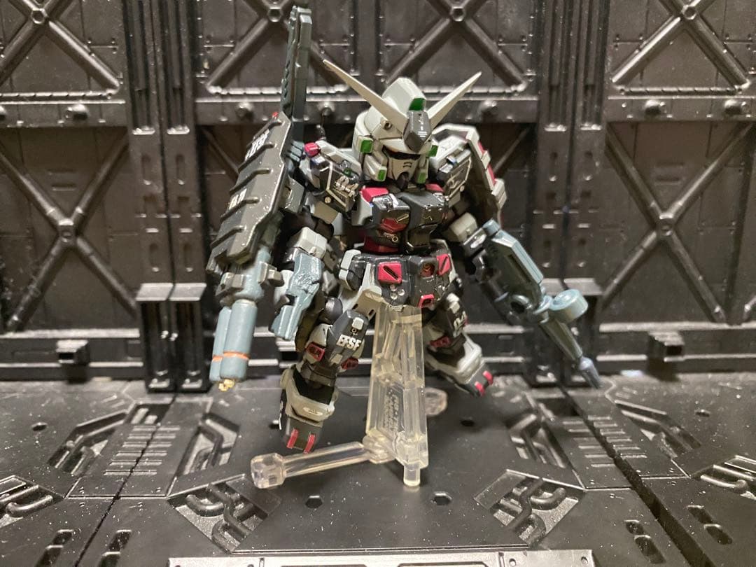 モビルスーツアンサンブル 改造 FAガンダム7号機サンダーボルトカラー