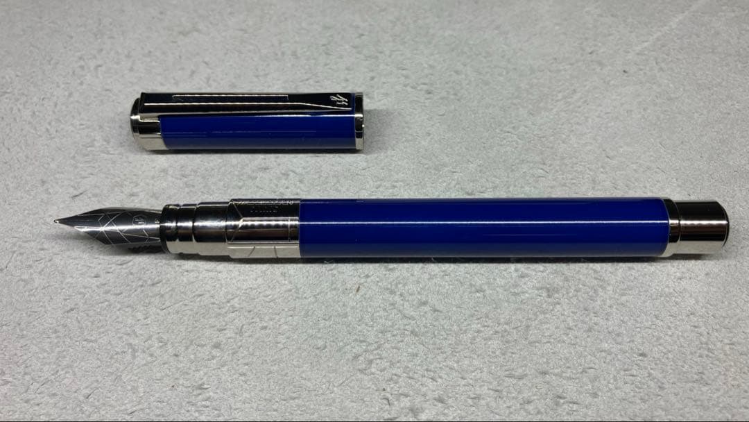 WATERMAN パースペクティブ万年筆 F細字 CTブルー コンバーター付き