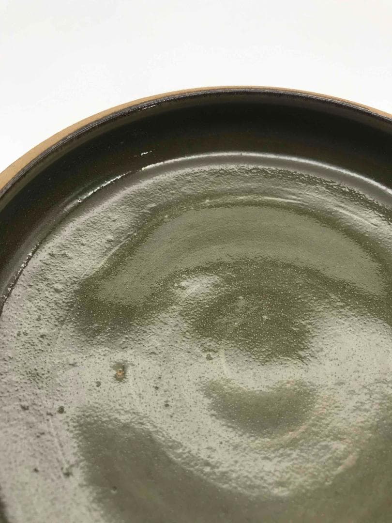 北宋～金時代 青磁貼花唐草紋合子 文房香合 耀州窯 朱泥