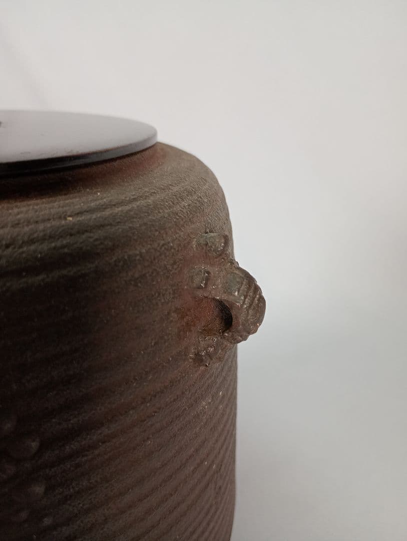 茶道具】亀甲耳千筋筒釜 金森紹栄造 茶釜 釜370 - メルカリ