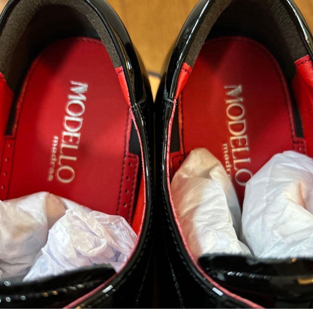 新品マドラスモデロビジネスシューズ25.5本革本皮靴革靴シークレット