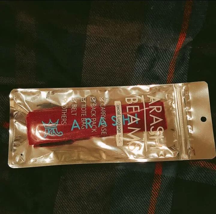 ARASHI BEAMS ラゲッジマーク バーガンディ赤