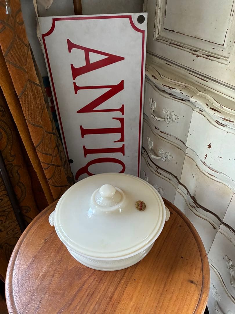 ファイヤーキング パイ プレート キャセロール アイボリー テーブル