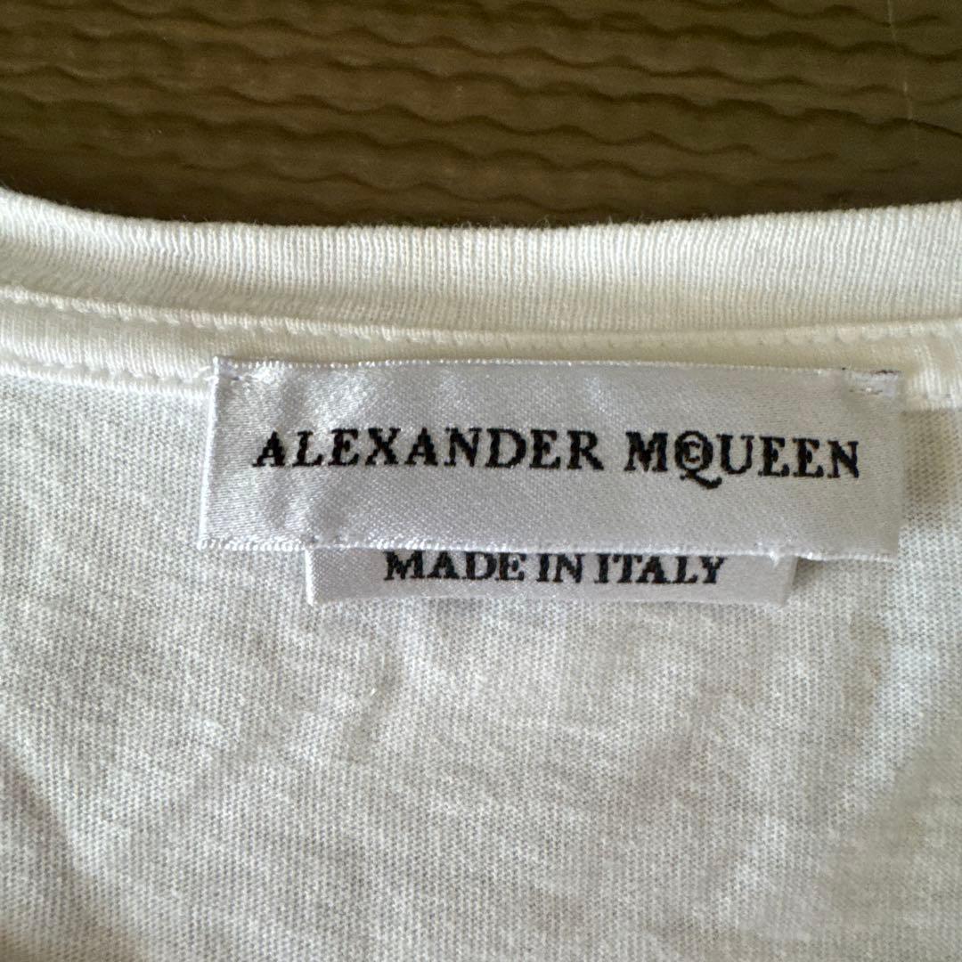 アレキサンダーマックイーン (レア) スカル ローズ フレームプリントT