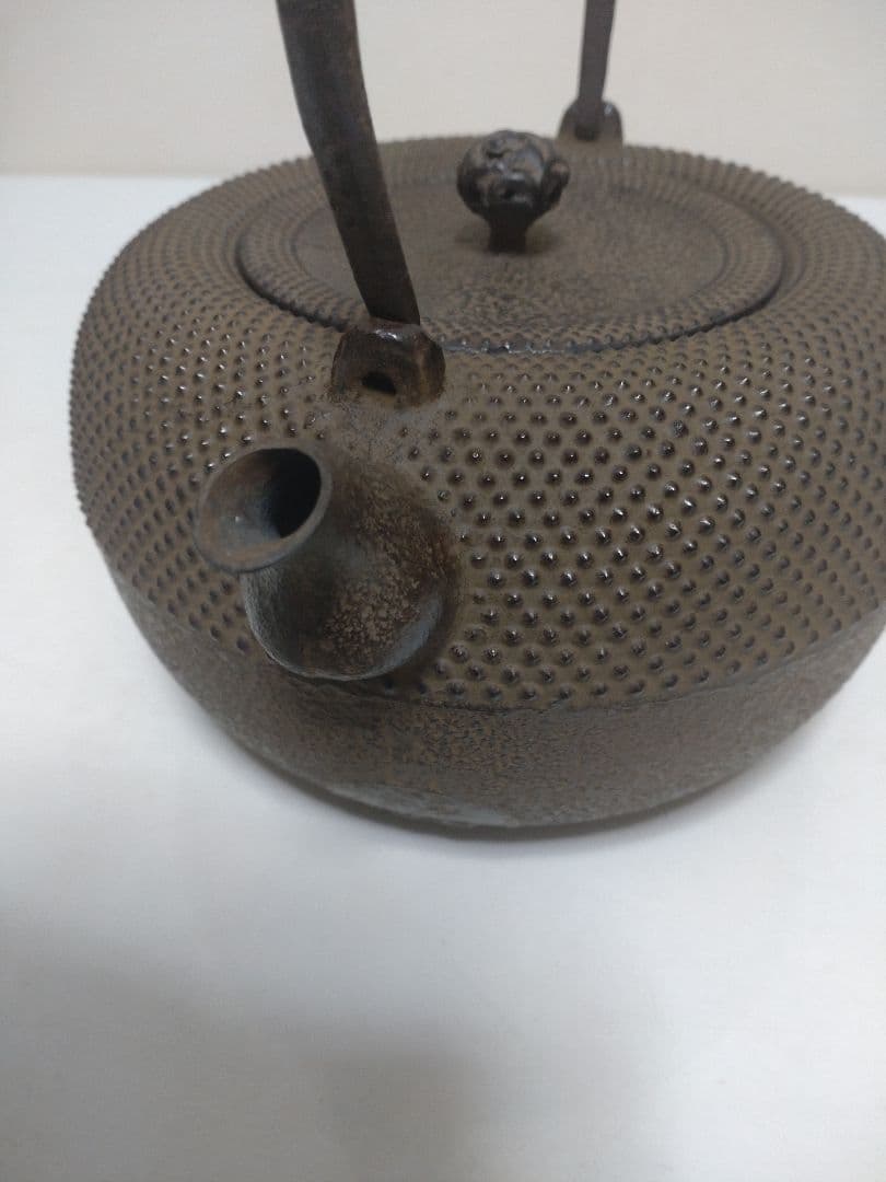 龍文堂 五徳 鉄壷 骨董 時代物 煎茶道具 茶釜 火鉢 囲炉裏 鉄瓶（⑩ 龍文堂