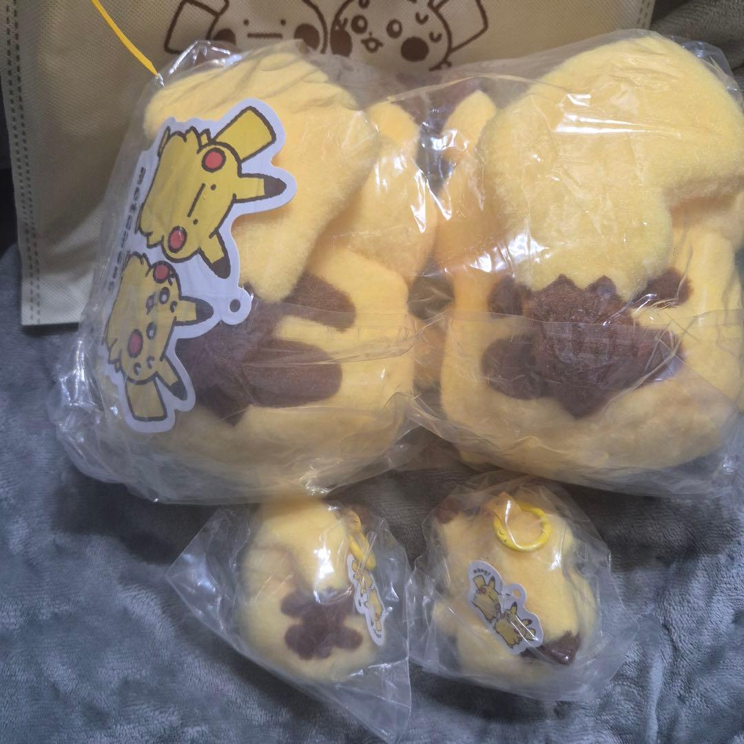 【韓国限定】ポケモン メタモン ピカチュウ ぬいぐるみ マスコット 3点セット