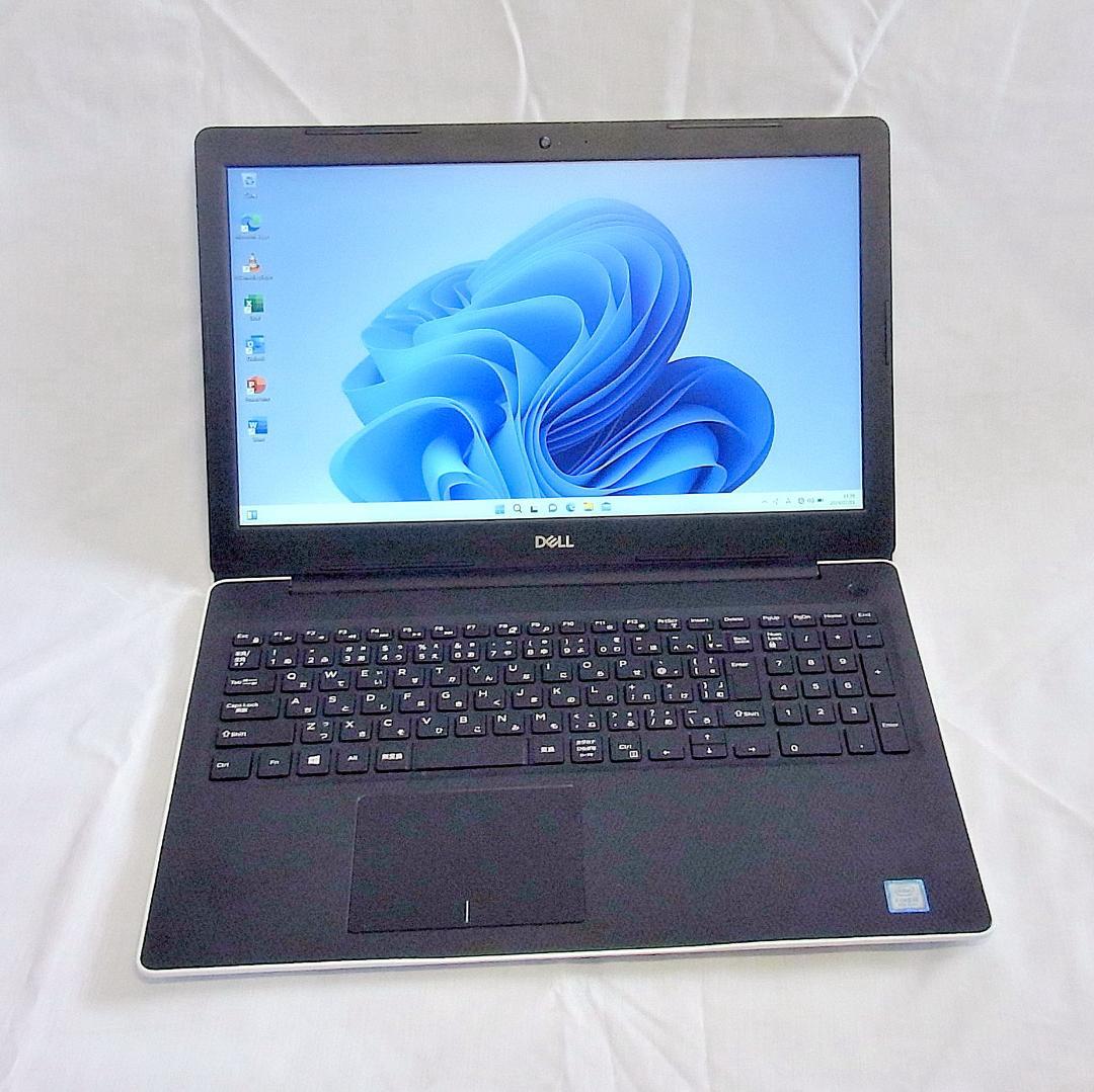 デルノートパソコン／15型タッチパネル／第8世代／16GB／SSD／オフィス付き