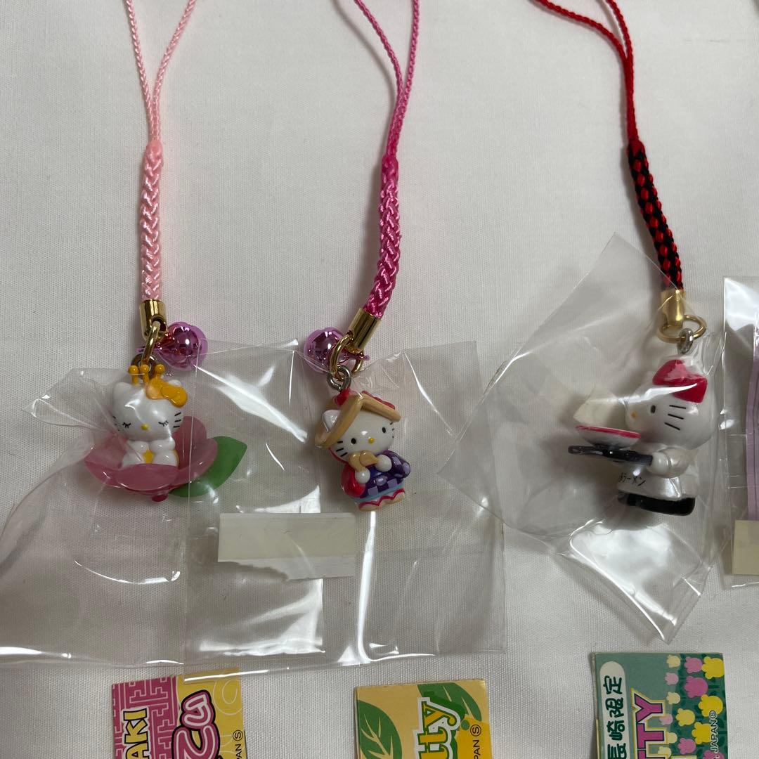 新品◆ハローキティ ご当地キティ 根付けストラップ 九州 10個セット◆匿名配送