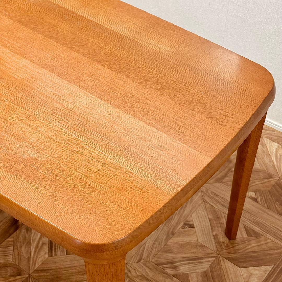 日進木工 4人掛け ダイニングテーブル 130x80cm アンティーク 古道具