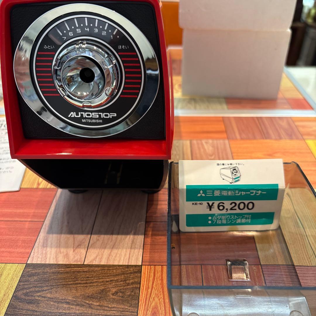 ◉Da左1004 デッドストック ナショナル 電動えんぴつ削り KP-S1 赤色