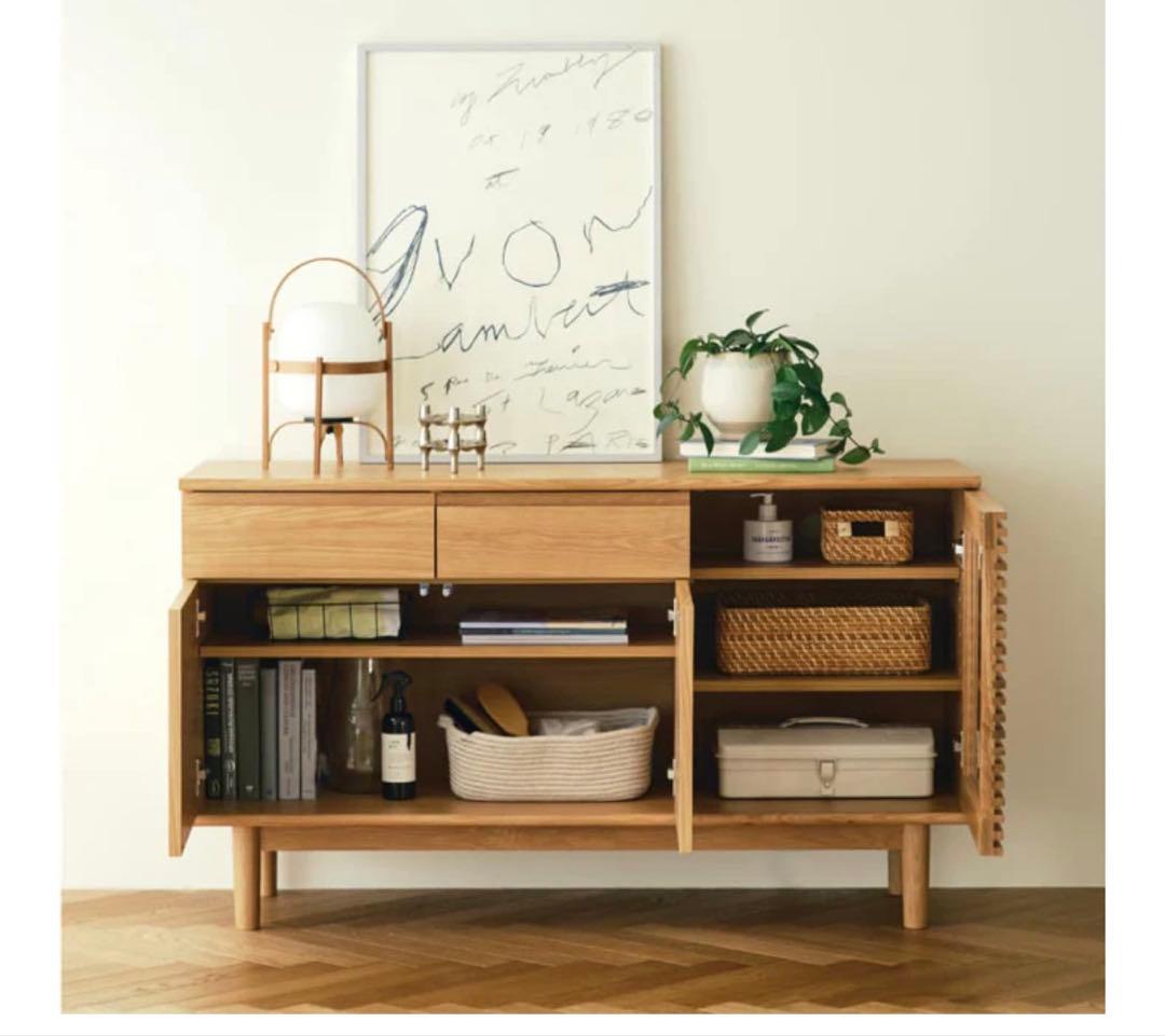 unico ウニコ SOLK ソルク キャビネット W1300 ナチュラル