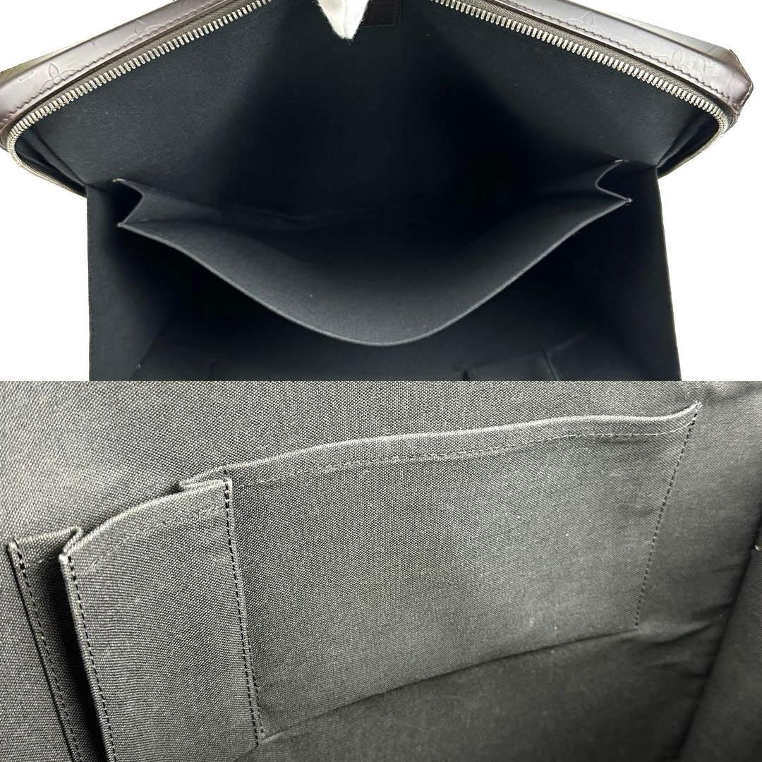 極美品 ルイヴィトン モノグラムグラセ エルヴィン M46580 レザー 書類鞄