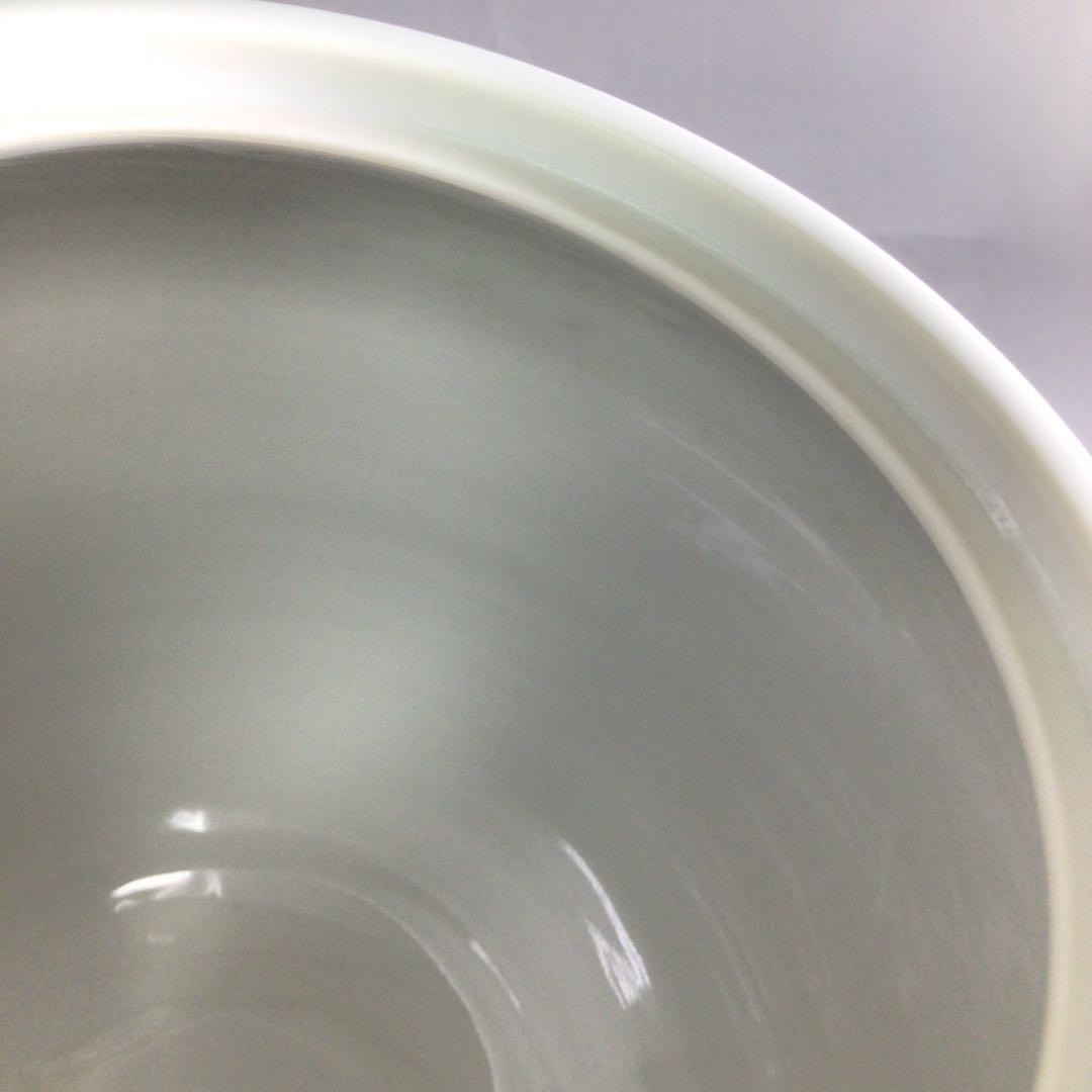 Ｒ７１４　水指　『石崎光四郎造』『而妙斎　書付』『色絵金彩線文』　共箱　茶道具