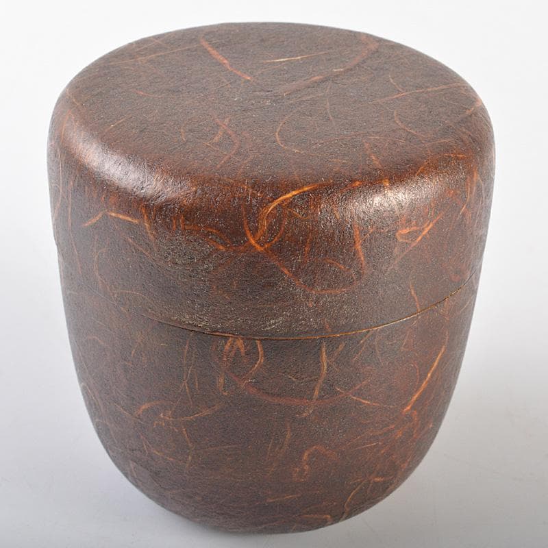 茶道具　石井隆鳳作　吹寄蒔絵　螺鈿装飾　銀杏紅葉文　大棗　共箱　V　R6604