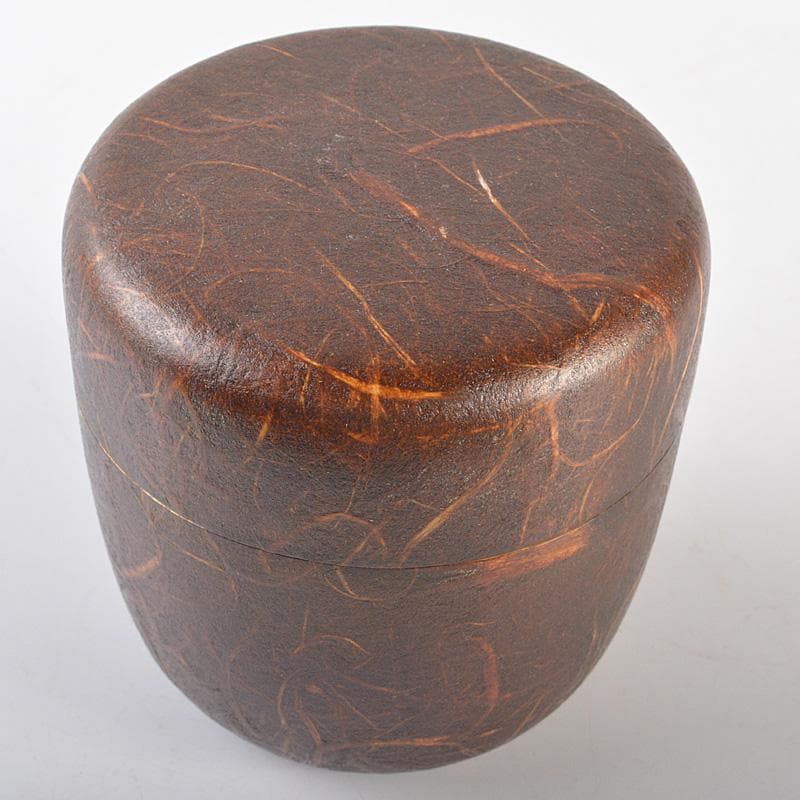 茶道具　石井隆鳳作　吹寄蒔絵　螺鈿装飾　銀杏紅葉文　大棗　共箱　V　R6604