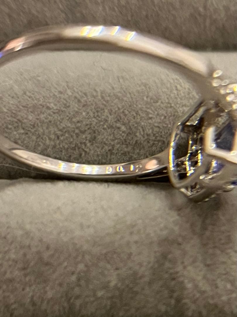 最終K14WGタンザナイト取り巻きリング