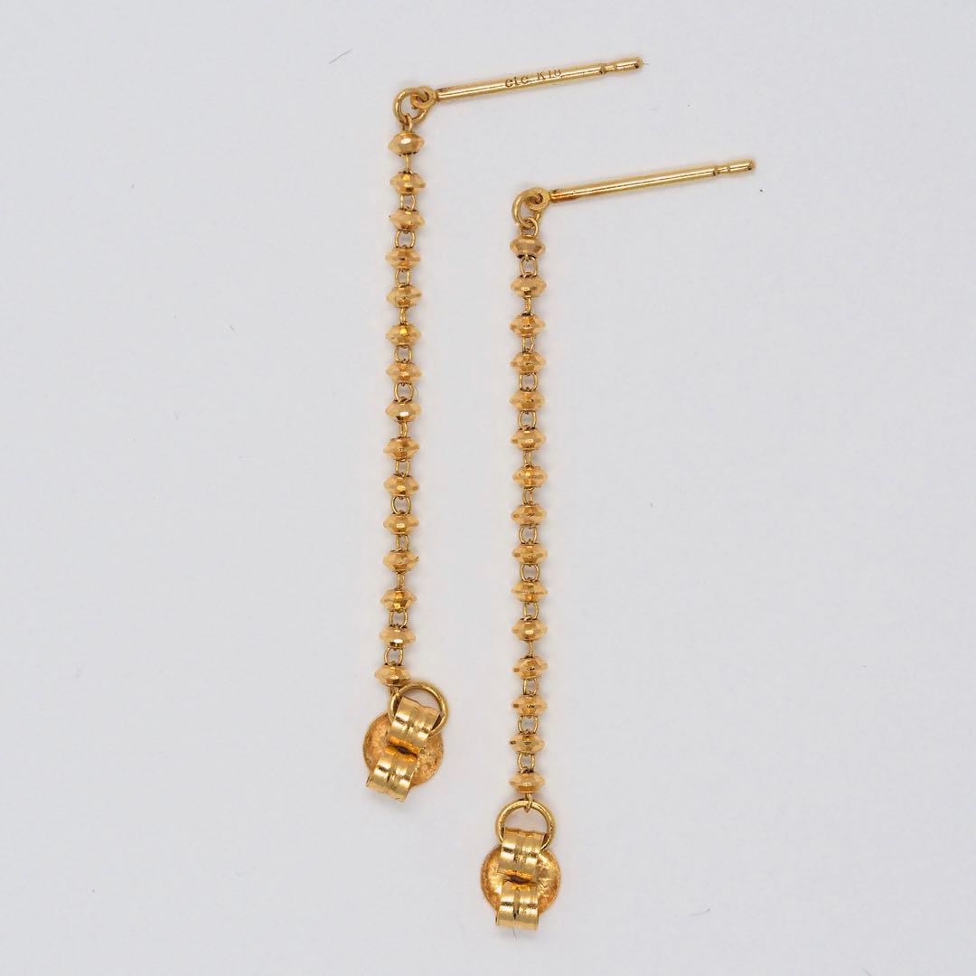 ete】K18YG チェーン ピアス - メルカリ