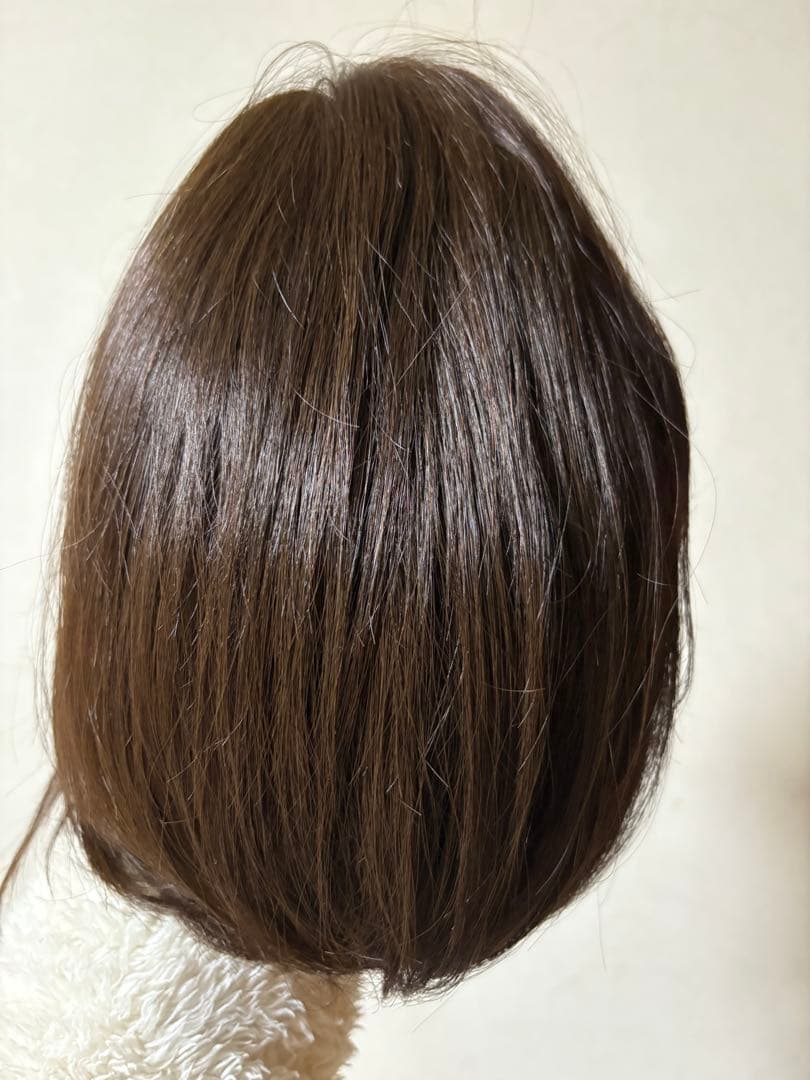 百合子ウィッグ 人毛100 ナチュラルブラウン