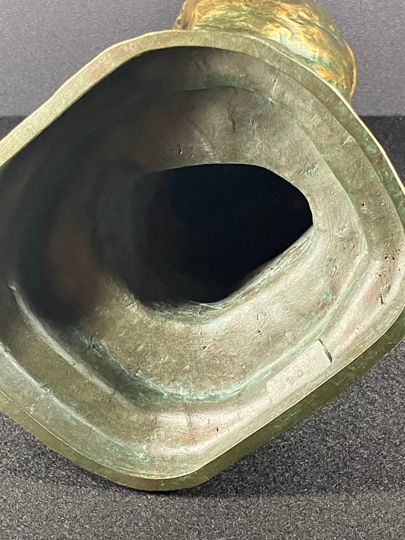 巨匠 北村西望】ブロンズ像「笑う少女」高さ32cm 共箱・刻印有 文化