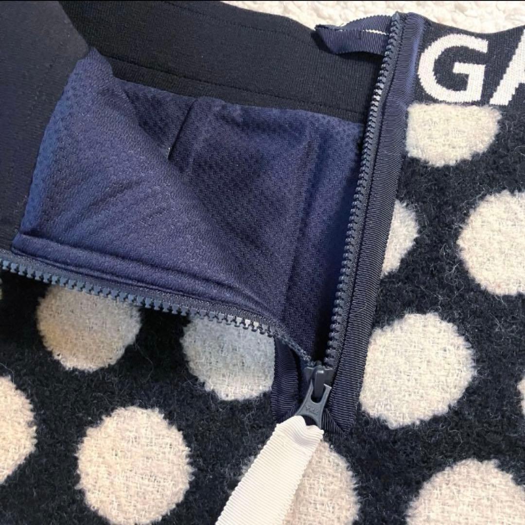 【新品】パーリーゲイツ　中綿リングチェックスカート BIGドット柄　1