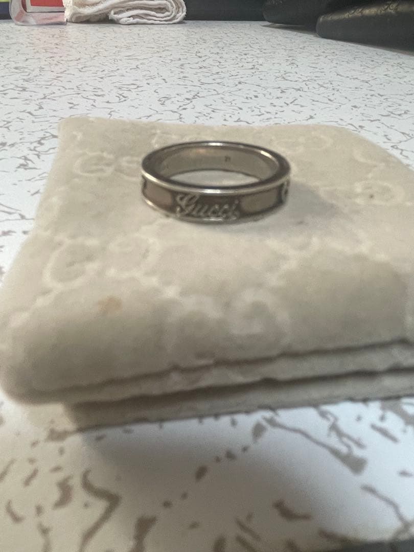 GUCCI ステンレススチールリング MADE IN ITALY