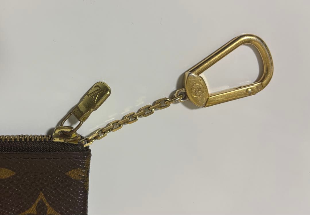 ルイヴィトン ポシェットクレ モノグラム キーケース ケースブラウン