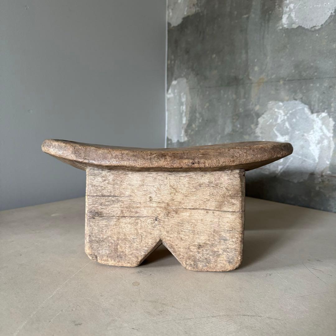 セヌフォ族 スツール 4本脚 民藝 アフリカ 古道具 ビンテージ 椅子