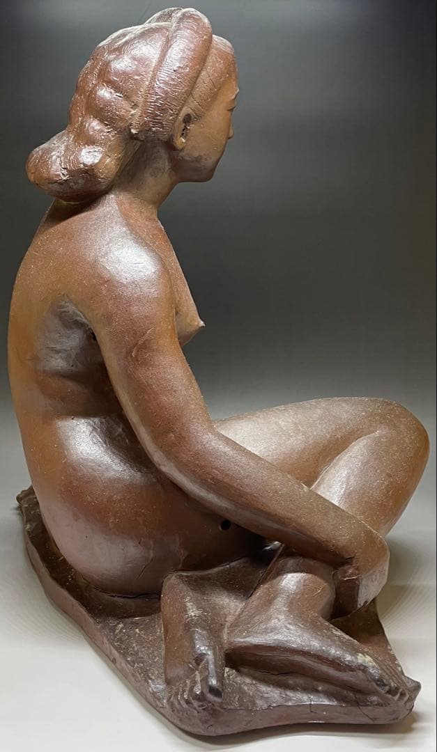 モンテパパ様専用 昭和の名工 岡本錦朋 備前焼 裸婦像