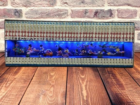 ドラゴンボール コミック 背表紙 フィギュアセット＋LEDディスプレイケース ドラゴンボール コミック 背表紙 フィギュア 全12種 ディスプレイ