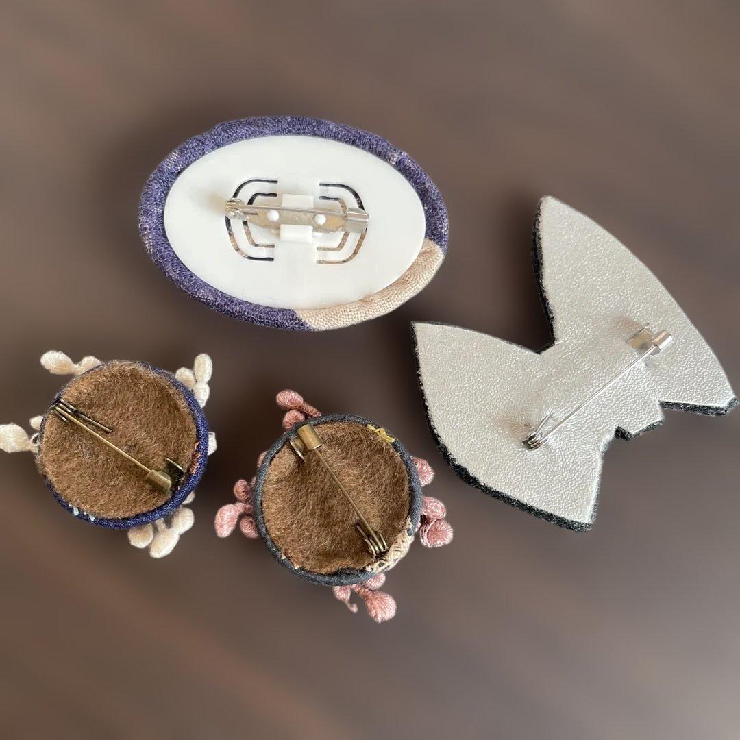 ミナペルホネン柄 ブローチ4点セット - メルカリ