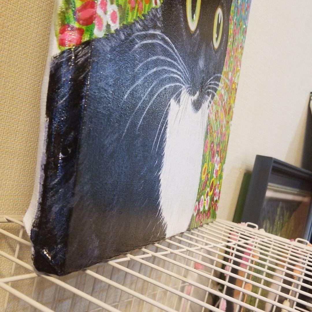 油絵 専用品 こちらを見つめるゆずちゃん 美術品・アンティーク