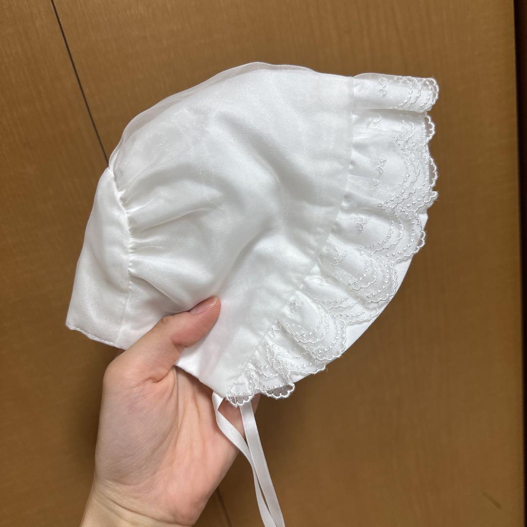 美品 ミキハウス 新生児 セレモニードレス3点セット