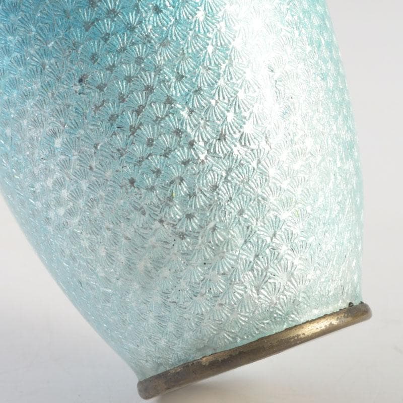 中国 古七宝琺瑯彩 龍文瓶 唐木台 時代箱付 V 9724 上海 香港