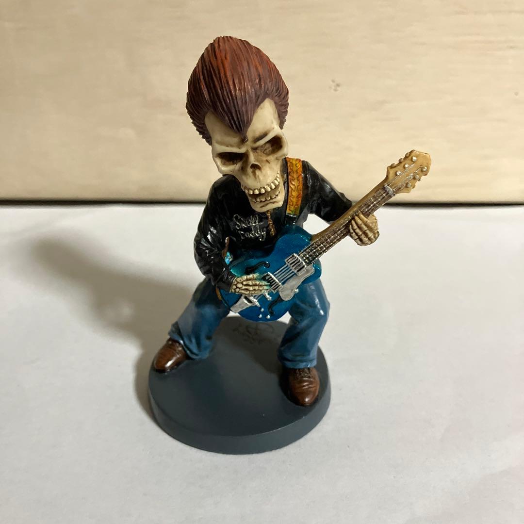 スカル/ドクロフィギュア　ロックミュージシャン　3体セット　陶器製⁉️置物