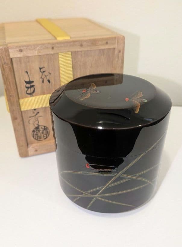 蛍早苗 吹雪 即中斎好写 二代前端春斎 蒔絵茶道具表千家宗