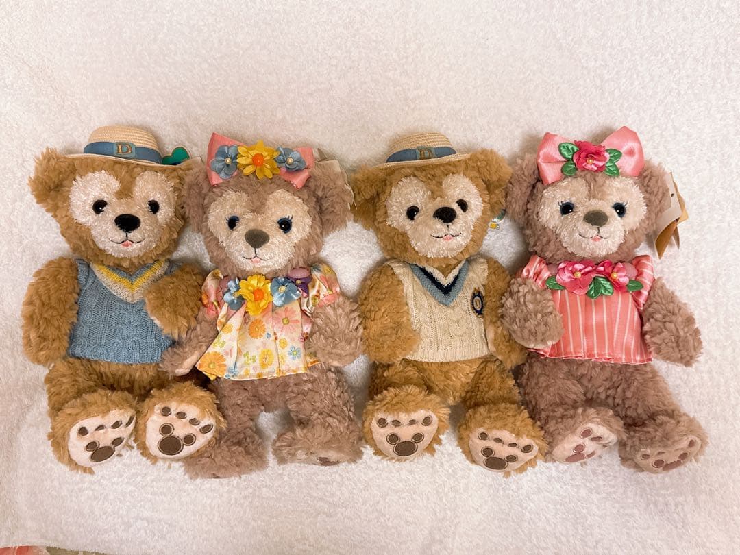 ダッフィー & シェリーメイ SSぬいぐるみ 4体セット スプリングヴォヤッジ