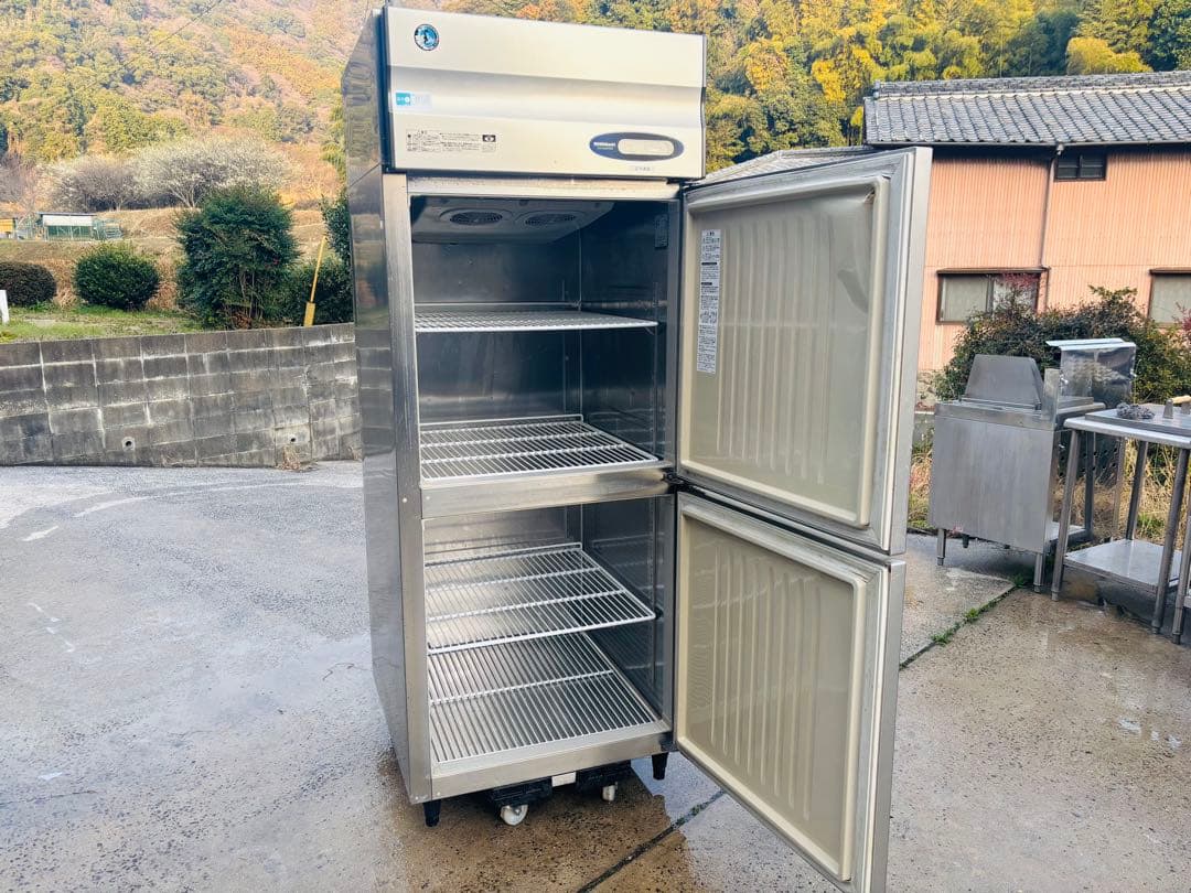 M8☆ホシザキ☆2ドア冷凍庫 業務用 中古 キズ有 単相100v 50/