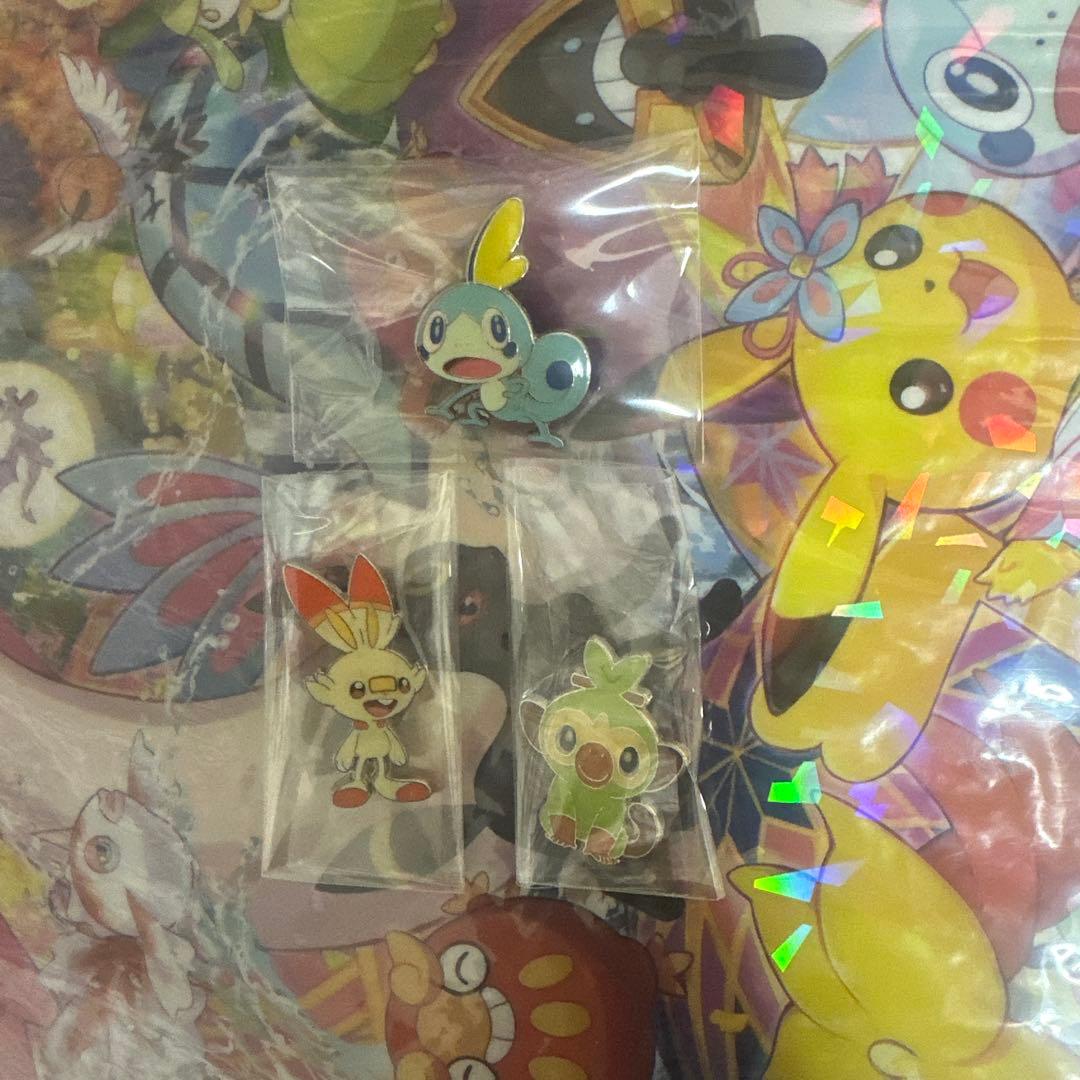 ポケモン 海外 ピンバッジ3個セット メッソン ヒバニー サルノリ