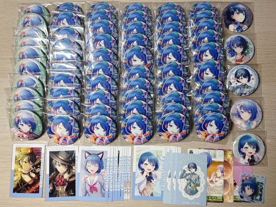 プロセカ 桐谷遥 グリッター缶バッジ グリ缶 28B